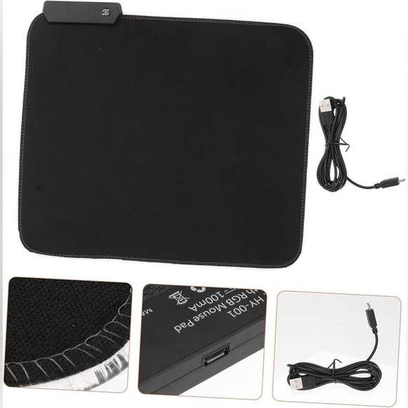 FSD-15 RGB Soft Cloth Mouse Pad with LED Lighting - Picture 1 of 6